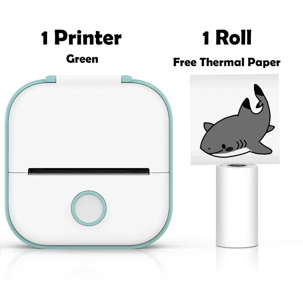 Portable Mini Wireless Thermal Pocket Printer Self-adhesive Stickers - Empire P.E