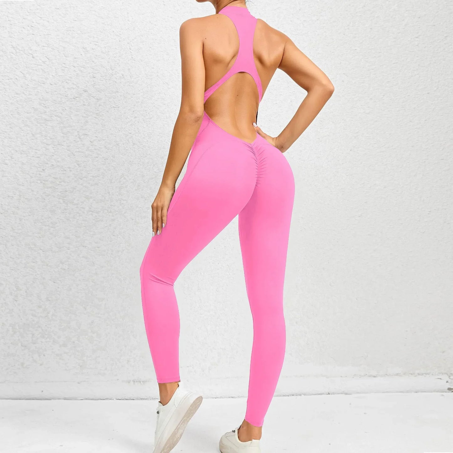 New Zip Up Rompers Scrunch Butt Yoga Sets - Empire P.E