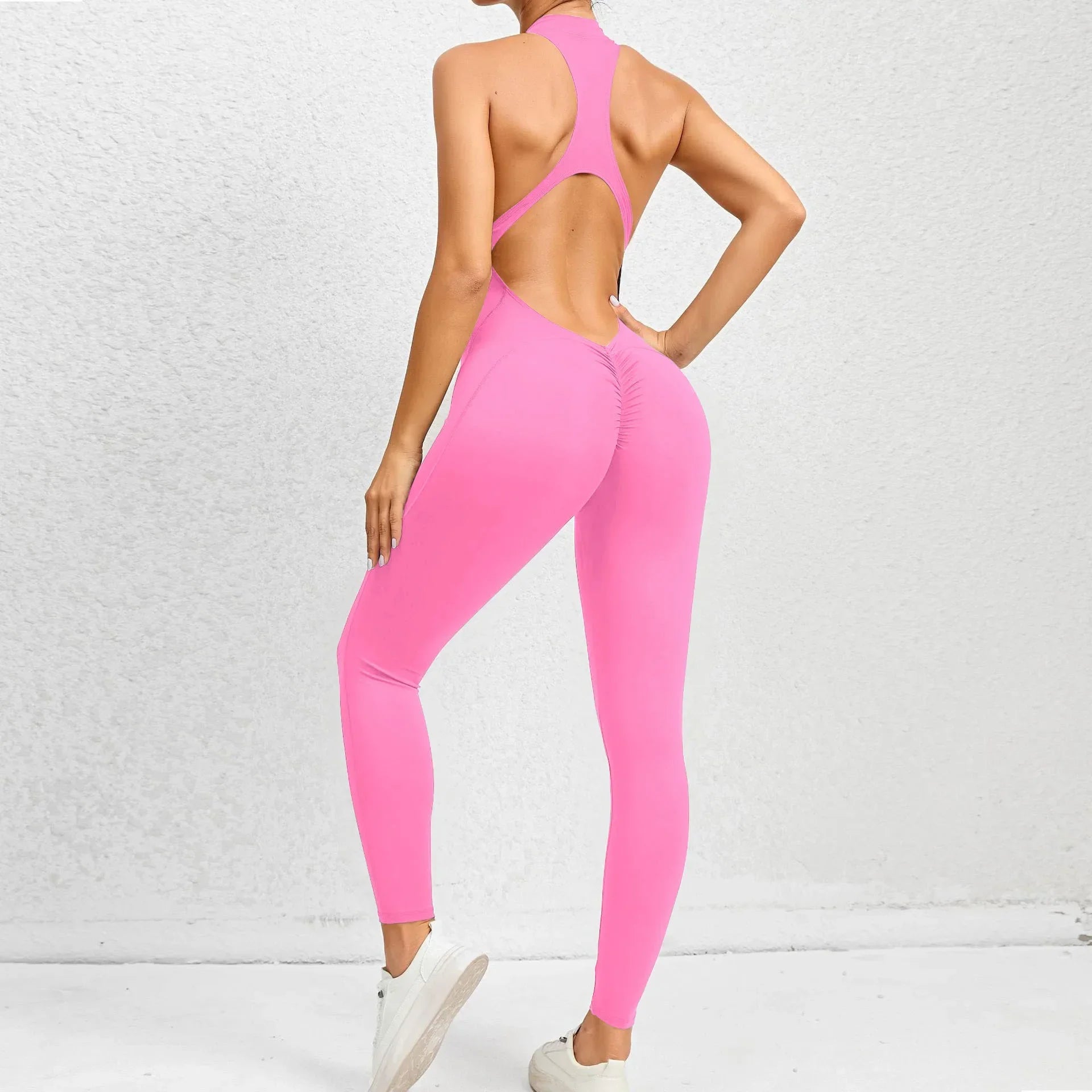 New Zip Up Rompers Scrunch Butt Yoga Sets - Empire P.E
