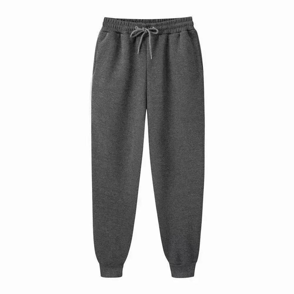 Men's Casual Sweatpants Fleece Sports Pants Unisex Fashion Solid Loose Trousers Streetwear Autumn Winter Jogging Fitness Pants - Empire P.E