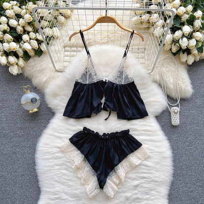 Hollow Out Cosplay Lingerie Lace Backless Jumpsuit - Empire P.E