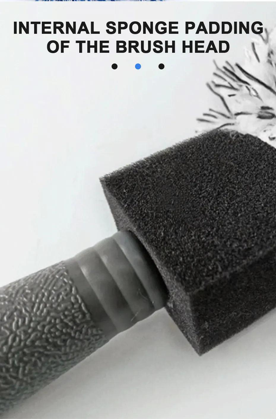 SEAMETAL Car Wheel Tire Rim Cleaning Brush Portable Plush Car Wheel Hub Brush Washing Tool Car Detailing Care Dust Removal Brush - Empire P.E