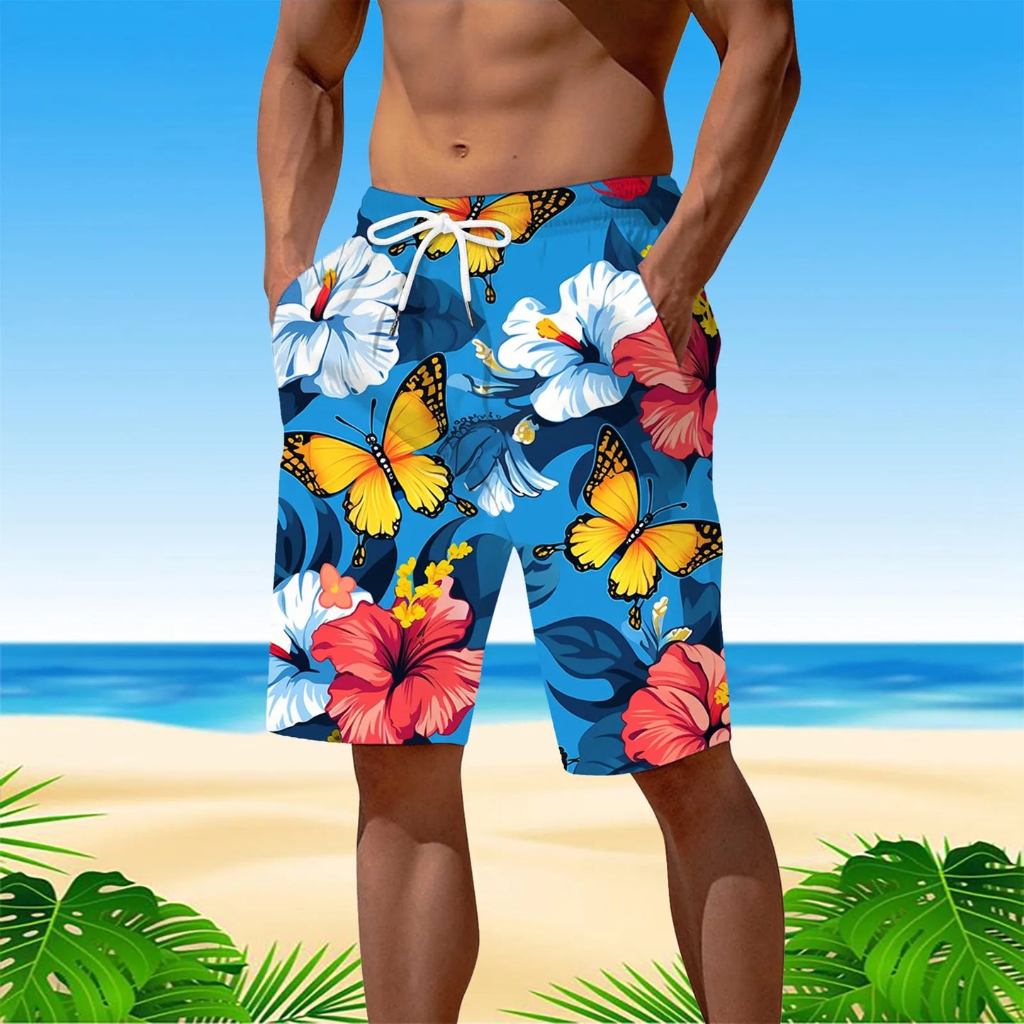Personality Hawaii Summer Tropics Beach Shorts