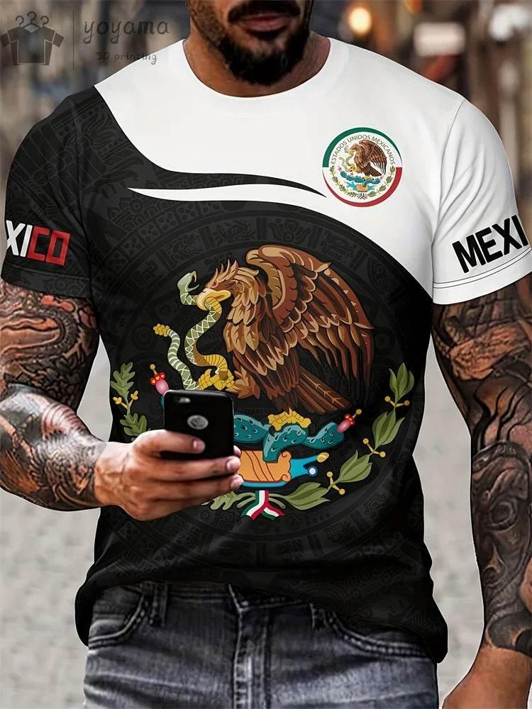 T shirts Tops Short Sleeve Tee Man T-shirt Personalized T-shirt Mexican Style Graphic T shirts Clothes Men Vintage Clothes Top - Empire P.E