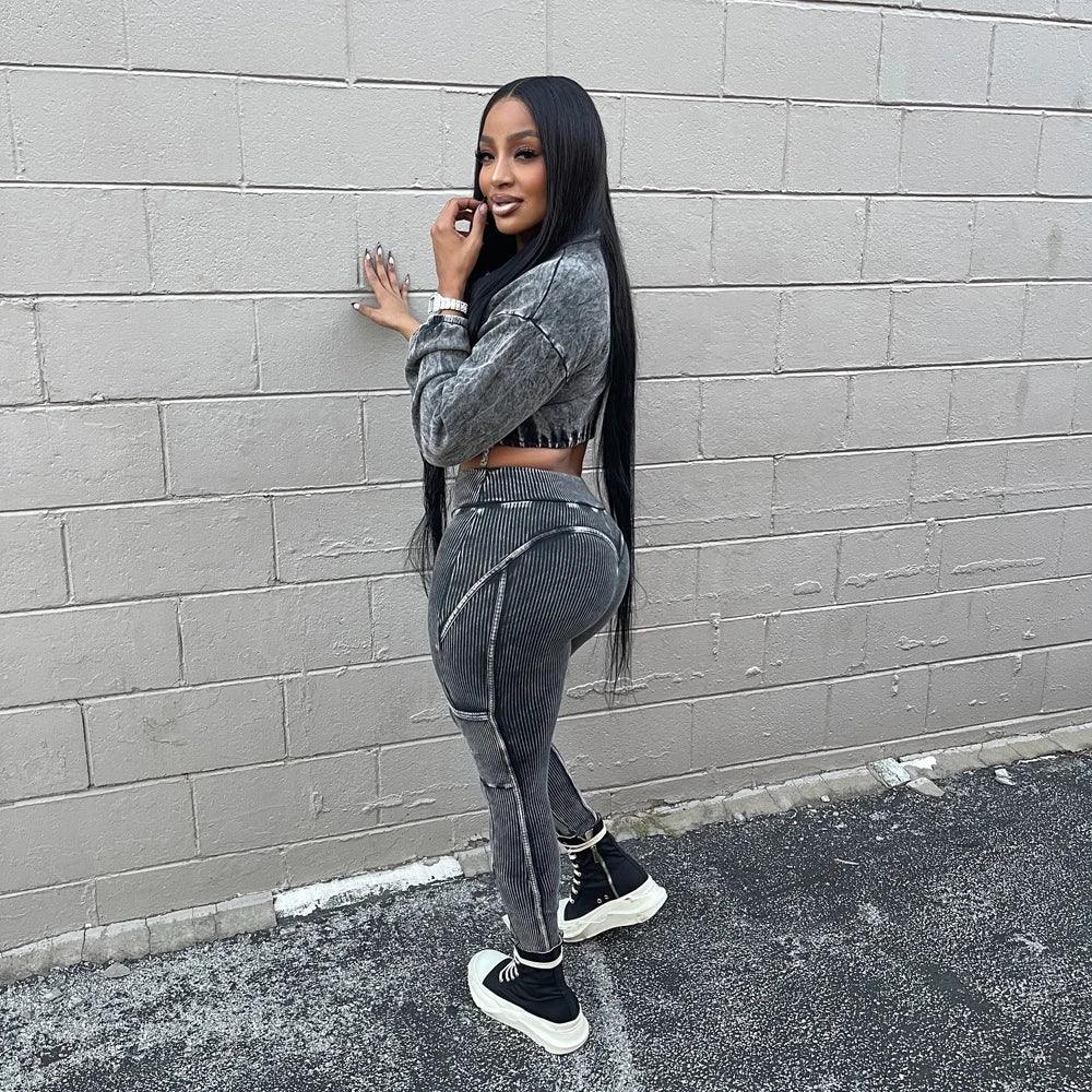 Women's Vintage Two Piece Jogger Set - Empire P.E