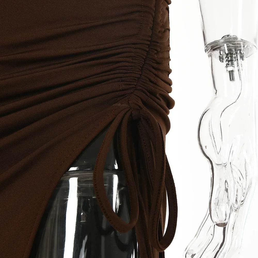 Sleeveless Sexy Female Midi Backless Dresses Slim Night Club Party Women's Dress Bodycon Vestidos Elegantes Para Mujer - Empire P.E