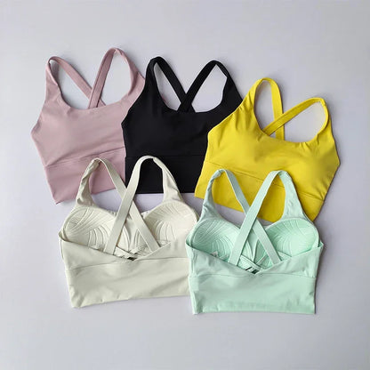 All-in-one Sports Bra Collection Breast High-intensity Professional Shock-proof Huddle Running Bra Yoga Fitness Bra Summer Cloth - Empire P.E