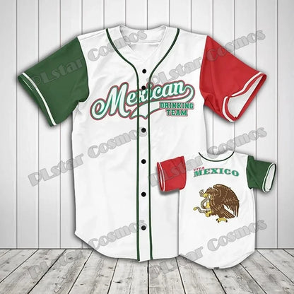 Argentina/Panama/Scotland Flag & Coat Of Arms 3D Printed Fashion Men's Baseball Shirt Street Unisex Adult Baseball Jersey KZ07 - Empire P.E