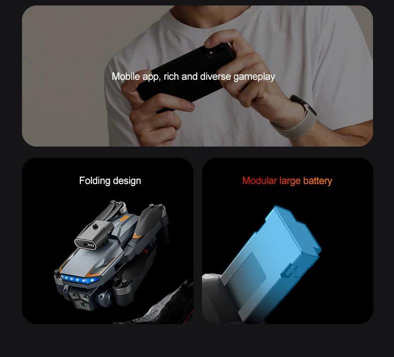 P18 New RC Drone Dual 8K camera drone obstacle avoidance quadcopter electronically controlled professional Drone Kid Gift Toys - Empire P.E