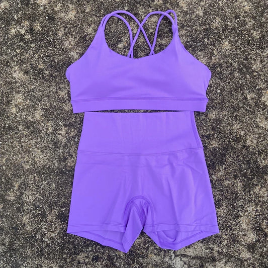 2 Piece Yoga Shorts Set - Empire P.E