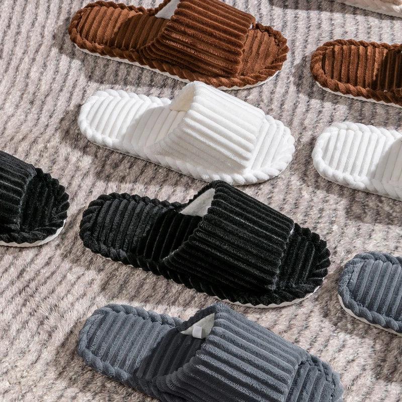 Men's open Toed Slippers Autumn and Winter Indoor Anti slip - Empire P.E