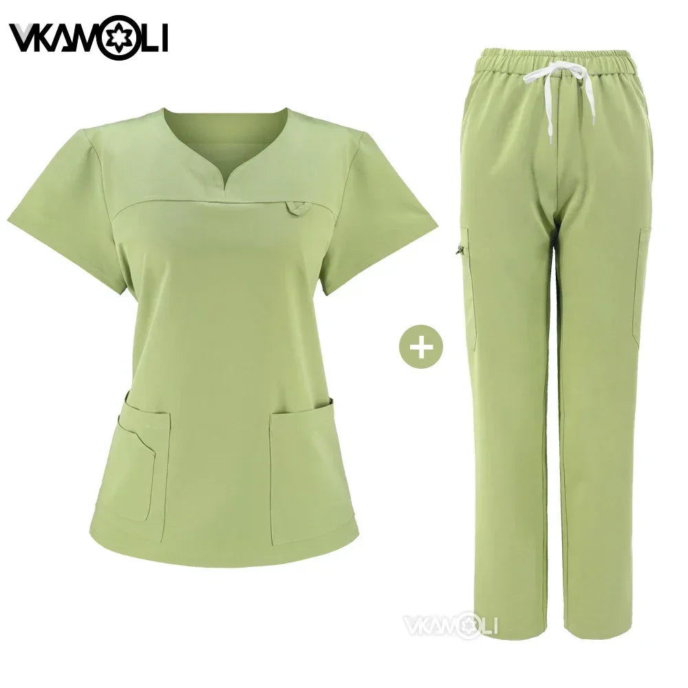NEW Slim fitting elasticity Scrubs sets