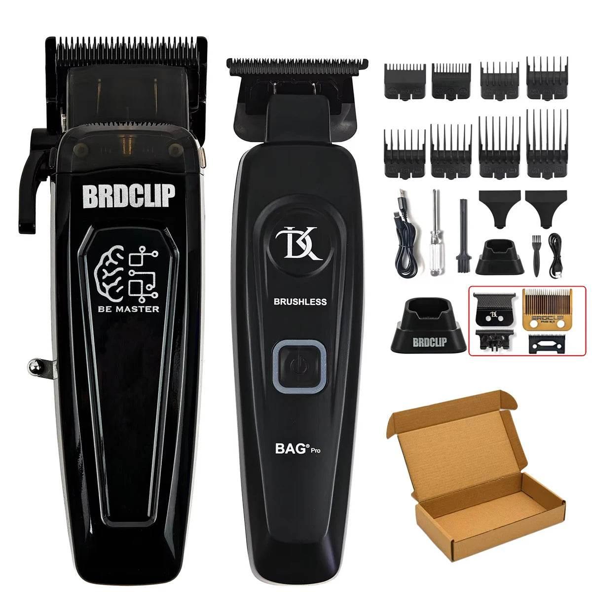 New Professional BRDCLIP BRD106 078 Hair Clipper 7500RPM 7200RPM Hair Salon Trimmer DLC Blade with Charging Base Barber for Men - Empire P.E