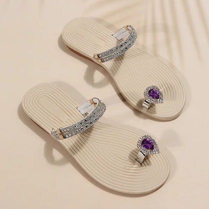 Flip-flops women 2024 summer new two-wear beach sandals
