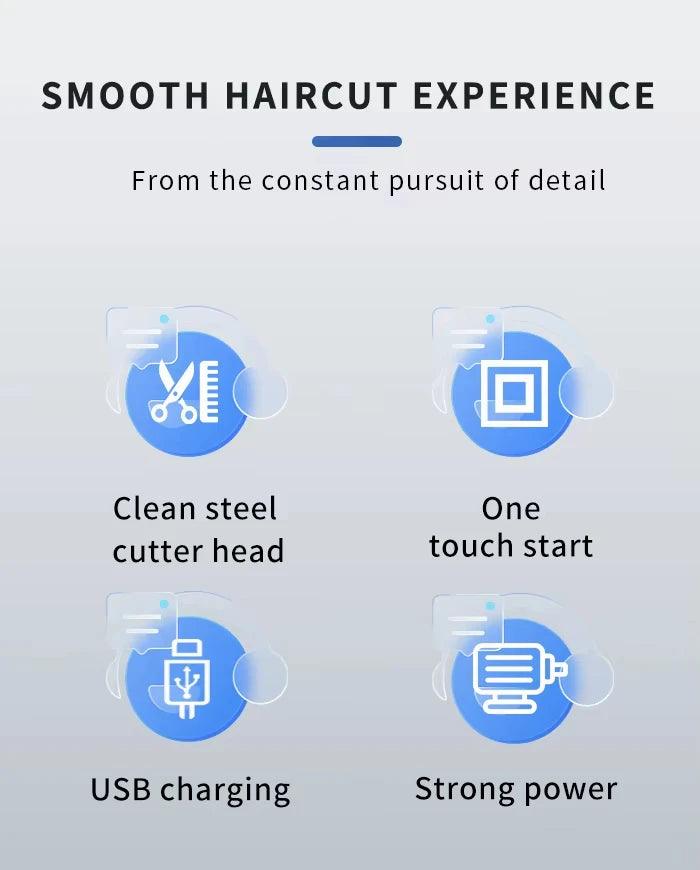 Kemei KM-PG809A KM-PG232 LCD USB Charging Hair Clipper Adjustable - Empire P.E