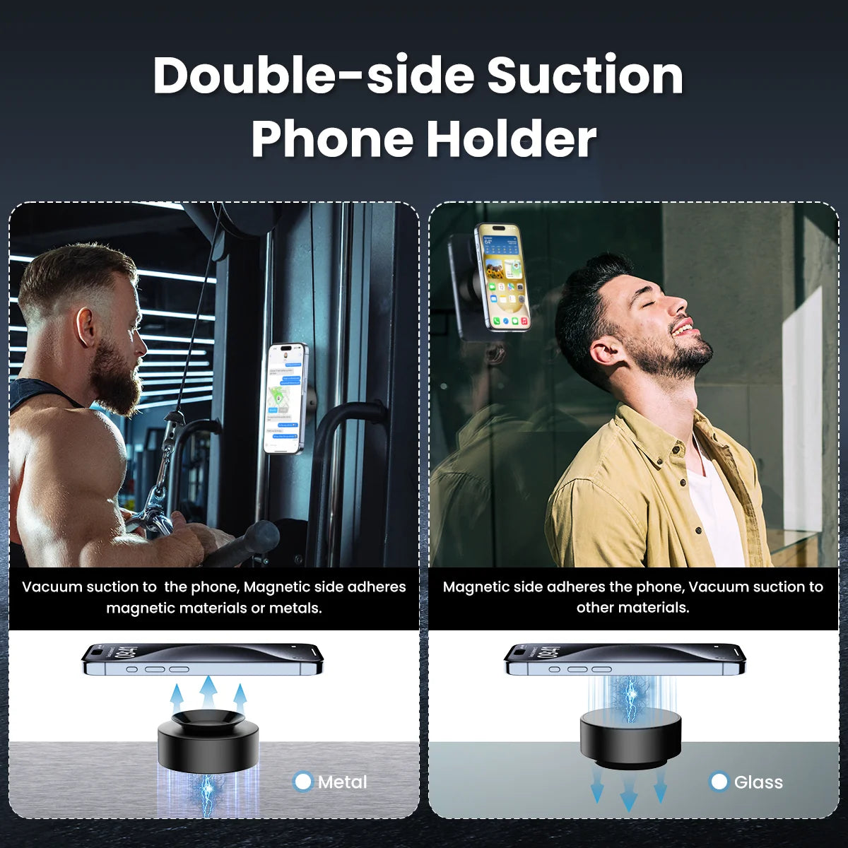 2025 Vacuum Magnetic Car Phone Suction Cup
