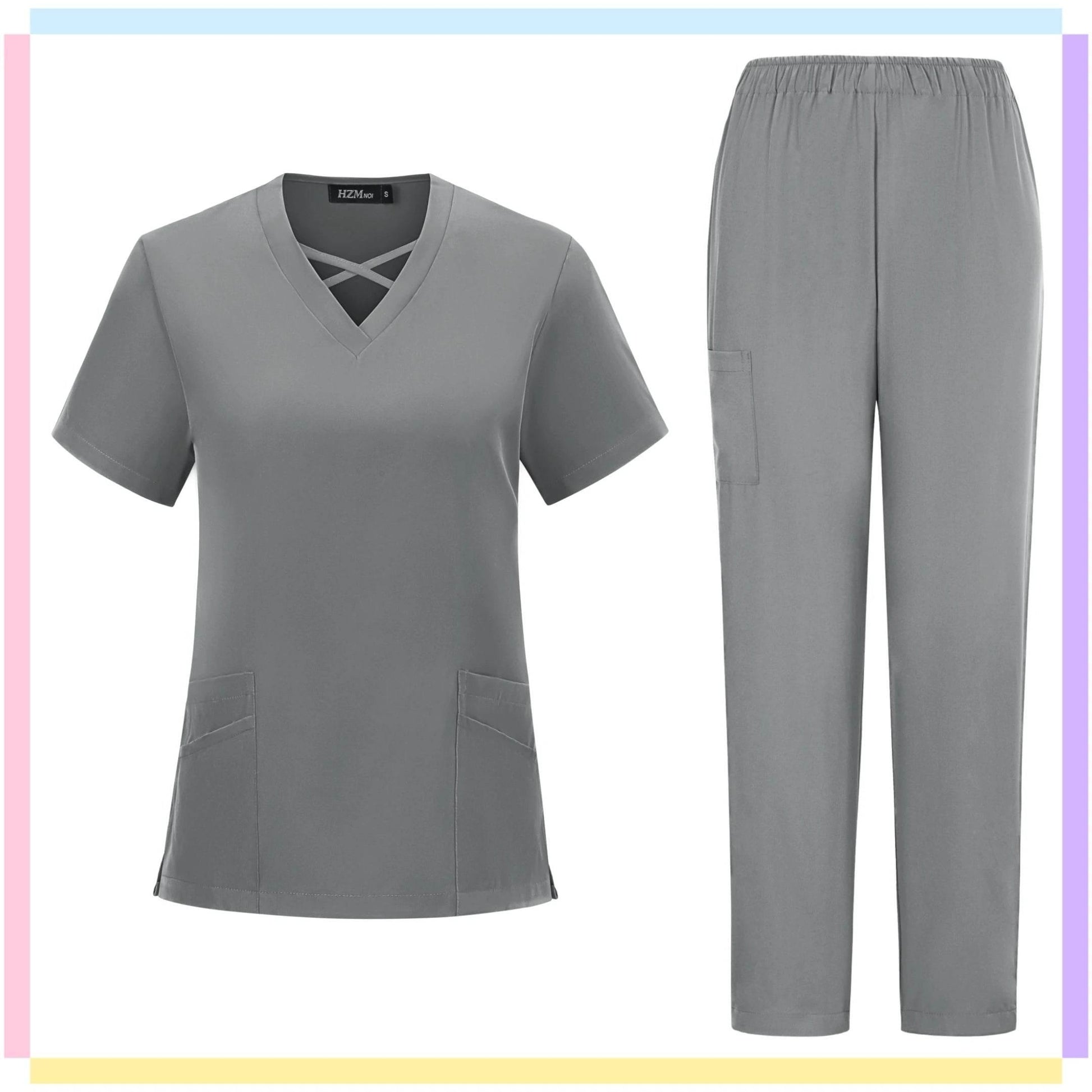 Hot Sale Anti Wrinkle Washable Soft Nurse Scrubs Hospital Medical Scrubs Women Nursing Top Jogger Scrubs Uniforms Sets Work Wear - Empire P.E