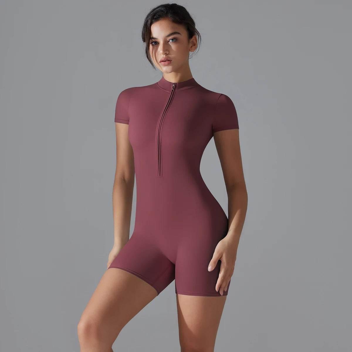 Women Bodysuits Fitness Sports Bodysuit Yoga Suit Breathable Quick Drying Sports Yoga Clothing Women's Gym Push Up Workout - Empire P.E