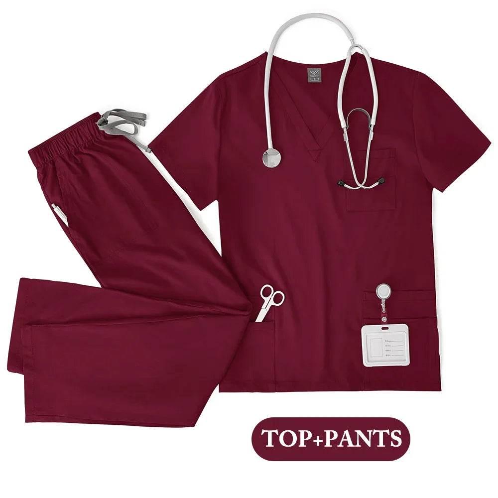 Hot Sale Nurse Scrubs Set Women Anti Wrinkle Washable Soft Hospital Uniform Medical Scrubs Women Scrubs Sets Medical Accessories - Empire P.E