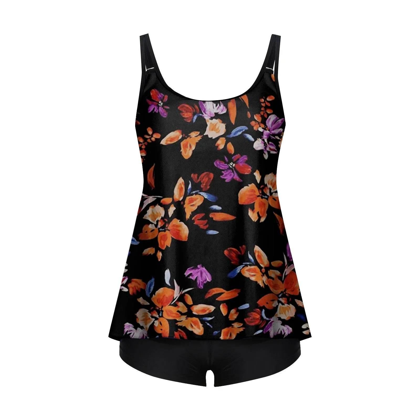 2024 Personality Popular Women's Swimsuit Sexy Printed Vest Shorts Swimsuit Two-Piece Set Soft And Comfortable Swimwear - Empire P.E