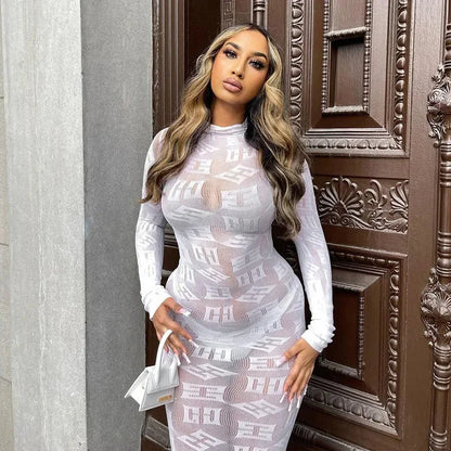 See Through Long Dress Women - Empire P.E