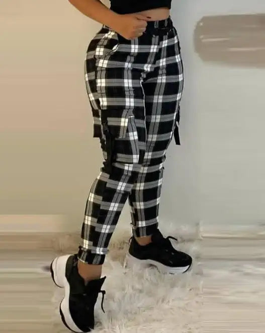 Women 2023 Slim Fitting Printed Trousers - Empire P.E