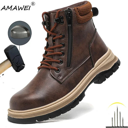 Steel Toe Cap Shoes For Men Work Boots - Empire P.E