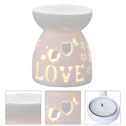 Wax Melt Essential Oil Burner Ceramic Candle Holder