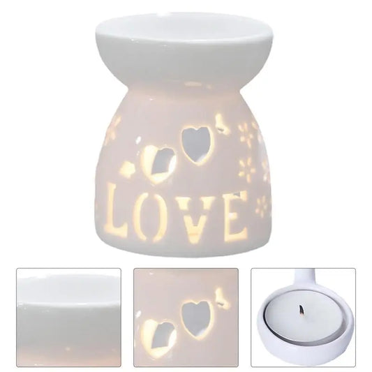 Wax Melt Essential Oil Burner Ceramic Candle Holder