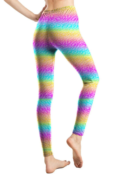 Leopard Leggings Printed High Waist - Empire P.E