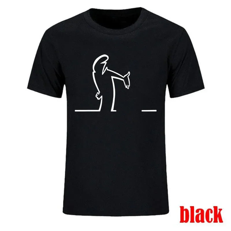 Men Balum La Linea Funny Graphic Tshirt