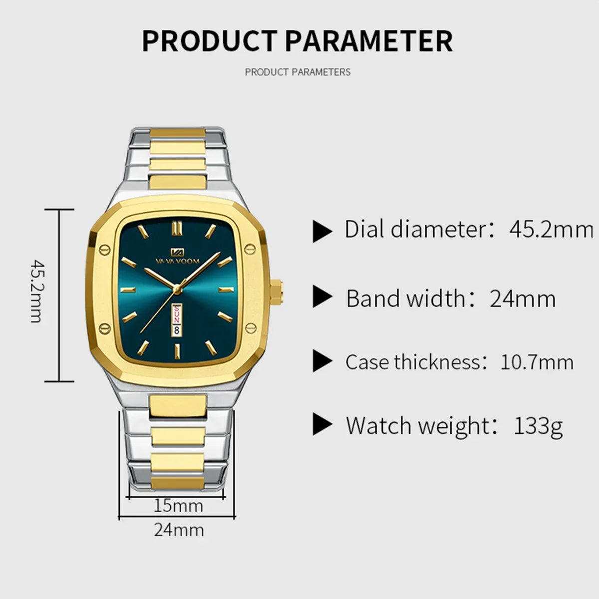 2024 New Men Watch Fashion Square - Empire P.E