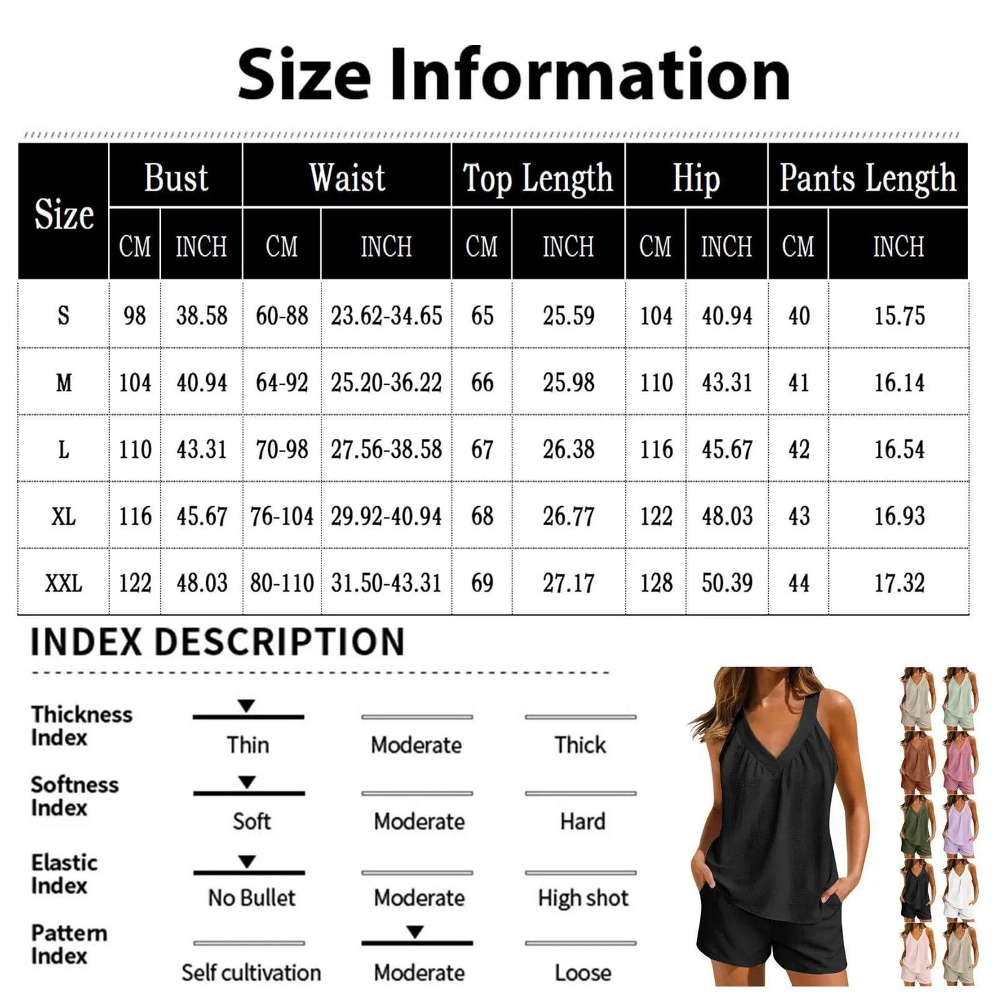 Women'S Summer Casual Suit New Urban Casual Women'S Solid Color Sleeveless Vest Elastic Shorts Home Clothes Two-Piece Set - Empire P.E