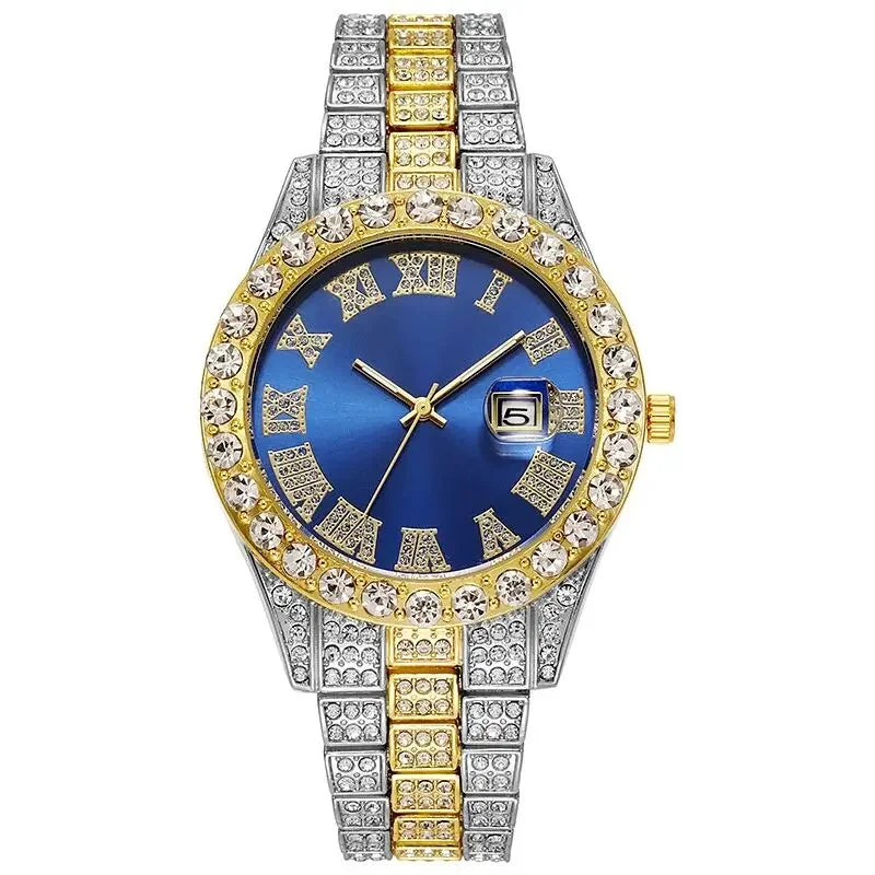 Luxury Classic Golden Men's Steel Strap - Empire P.E