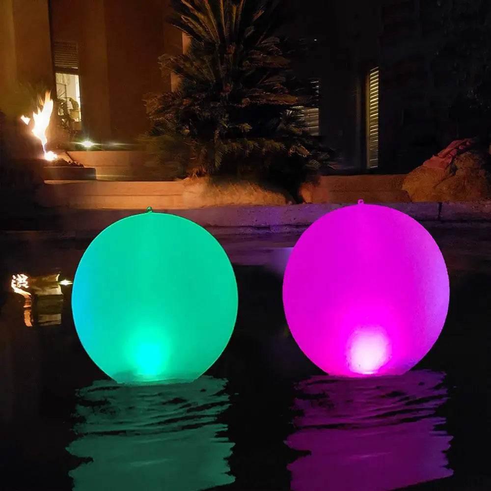 40cm Large Led Beach Ball With Remote Control 13 Colors With Inflation Pump For Sum&mer Fun Outdoor Games Decorations Pool Party - Empire P.E
