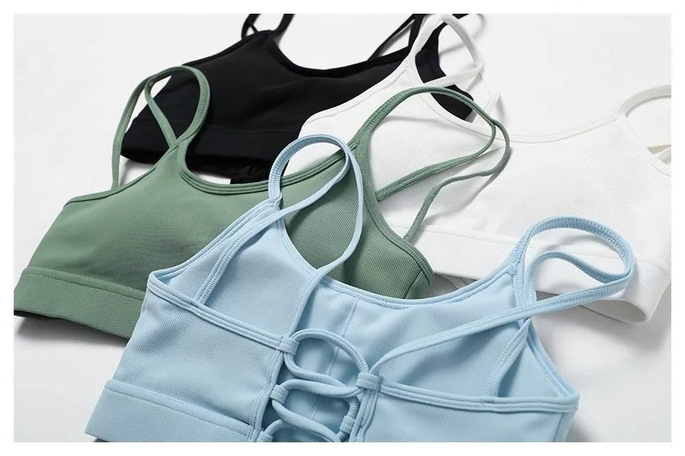 2PCS Seamless Yoga Set Gym Clothes Sportswear Yoga Suits For Women Fitness Rib Tracksuits Sports Bra Gym Leggings Sports Suits - Empire P.E