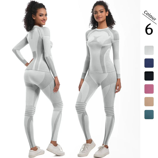 2Pc Women Skiwear Yoga Set