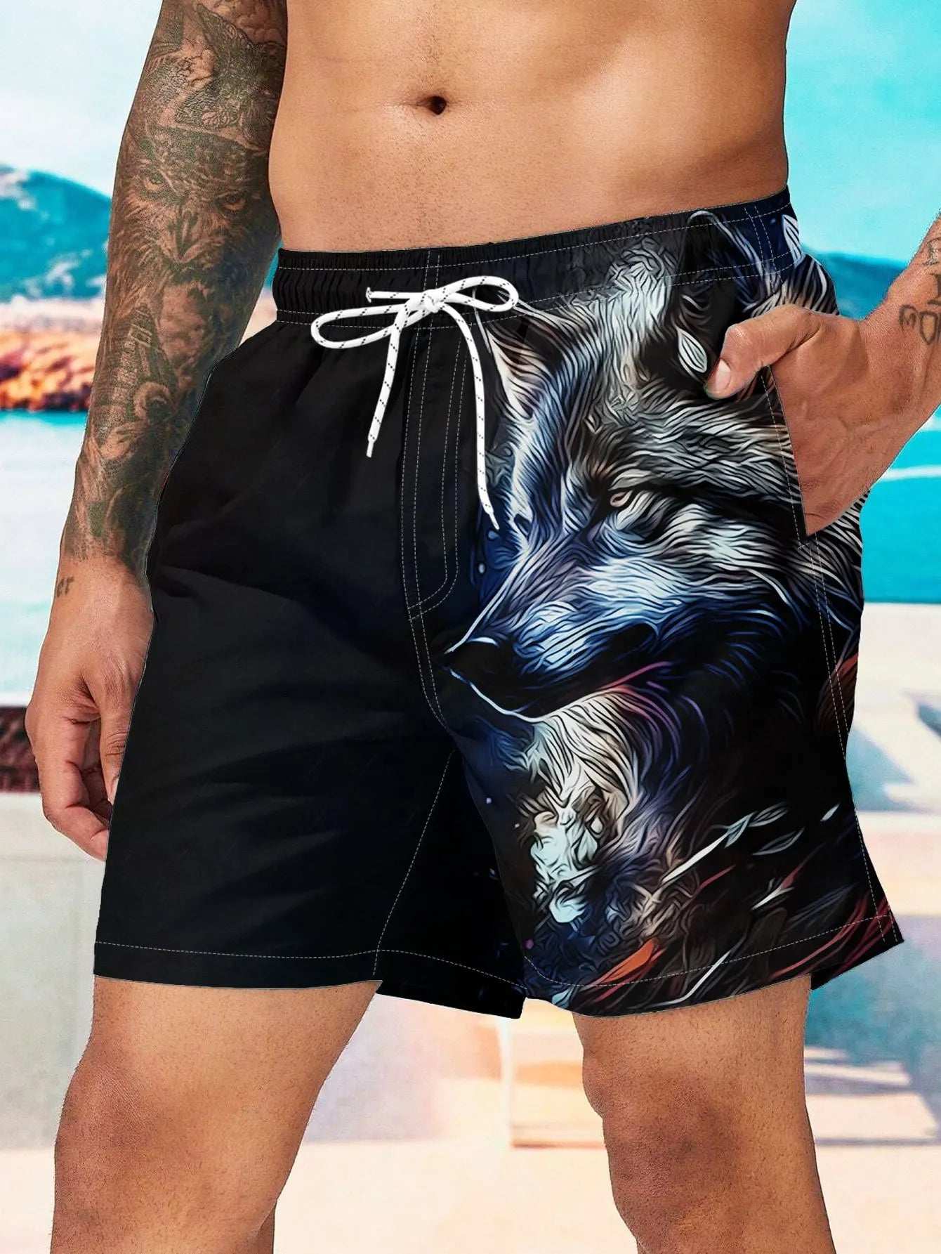 3D Printed Men's Beach Shorts