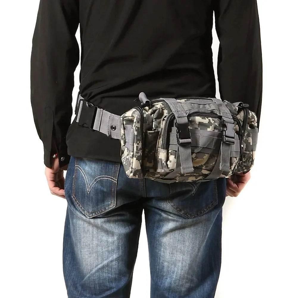 Outdoor Hiking Waist Bag 600D Waterproof Oxford Climbing 3P Chest Shoulder Bags Tactical Fishing Camping Pouch Pack - Empire P.E