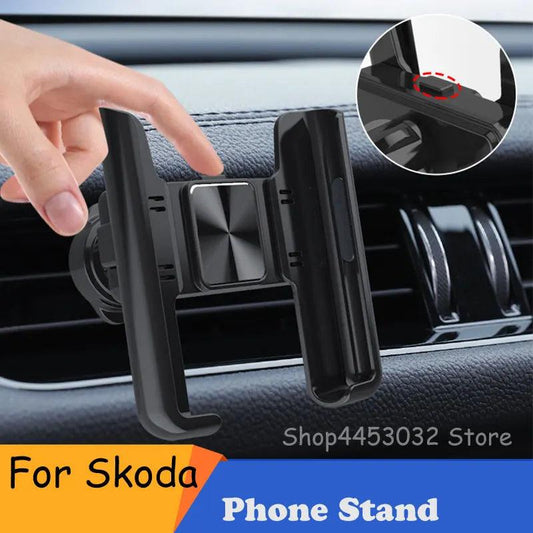 Phone Holder For Car For Skoda Octavia 2 3 A7 Fabia Rapid Superb Scala Kamiq Karoq GPS Support  Auto Interior Accessories