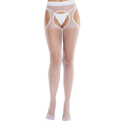 Women Crotchless Bodystockings Sheer Pantyhose - Empire P.E