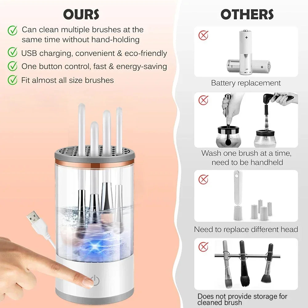 USB Electric Makeup Brush Cleaner Portable