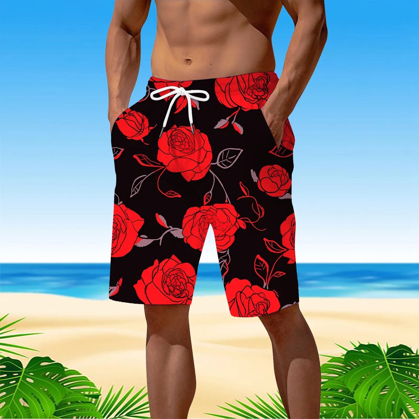 Personality Hawaii Summer Tropics Beach Shorts