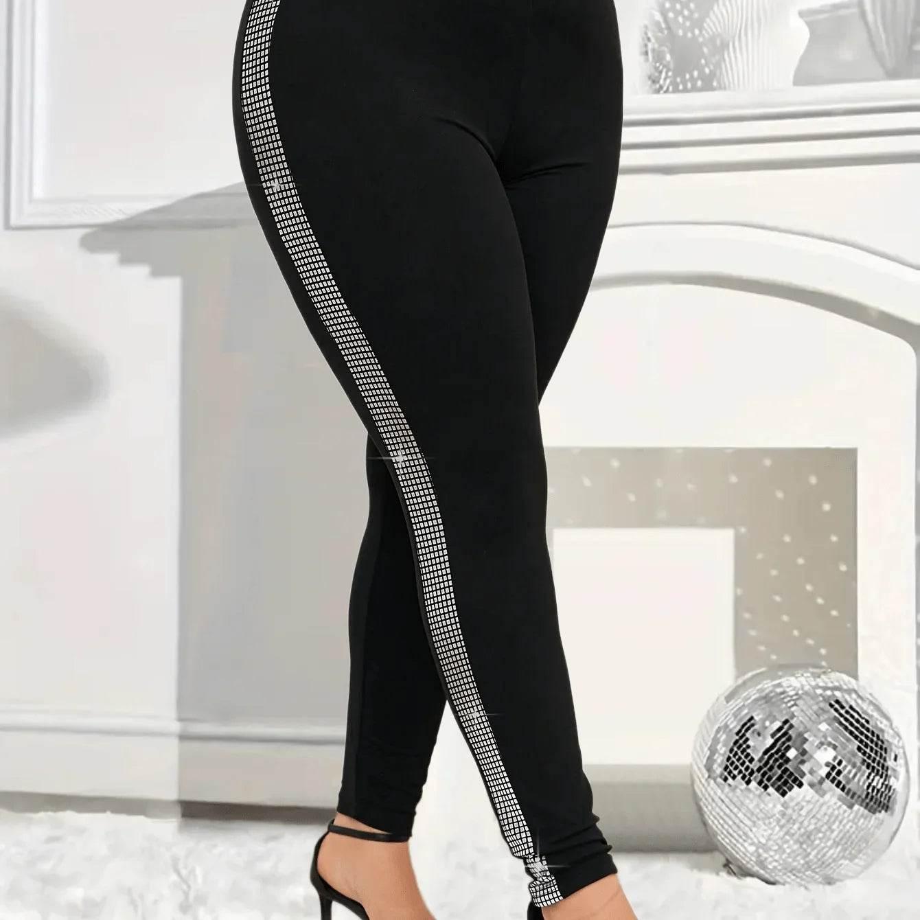 Plus-size Women's Fashion Skinny Leggings - Empire P.E