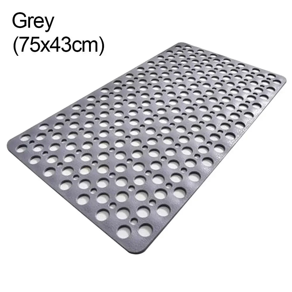 Mould Rubber Anti Slip Bath Mat with Drain Holes - Empire P.E