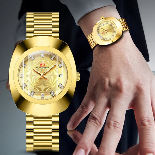 Gold Men Wrist Watch 2025 Top Brand - Empire P.E