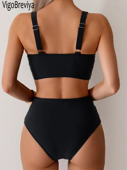 VigoBreviya 2025 Sexy Solid Strapped Swimwear