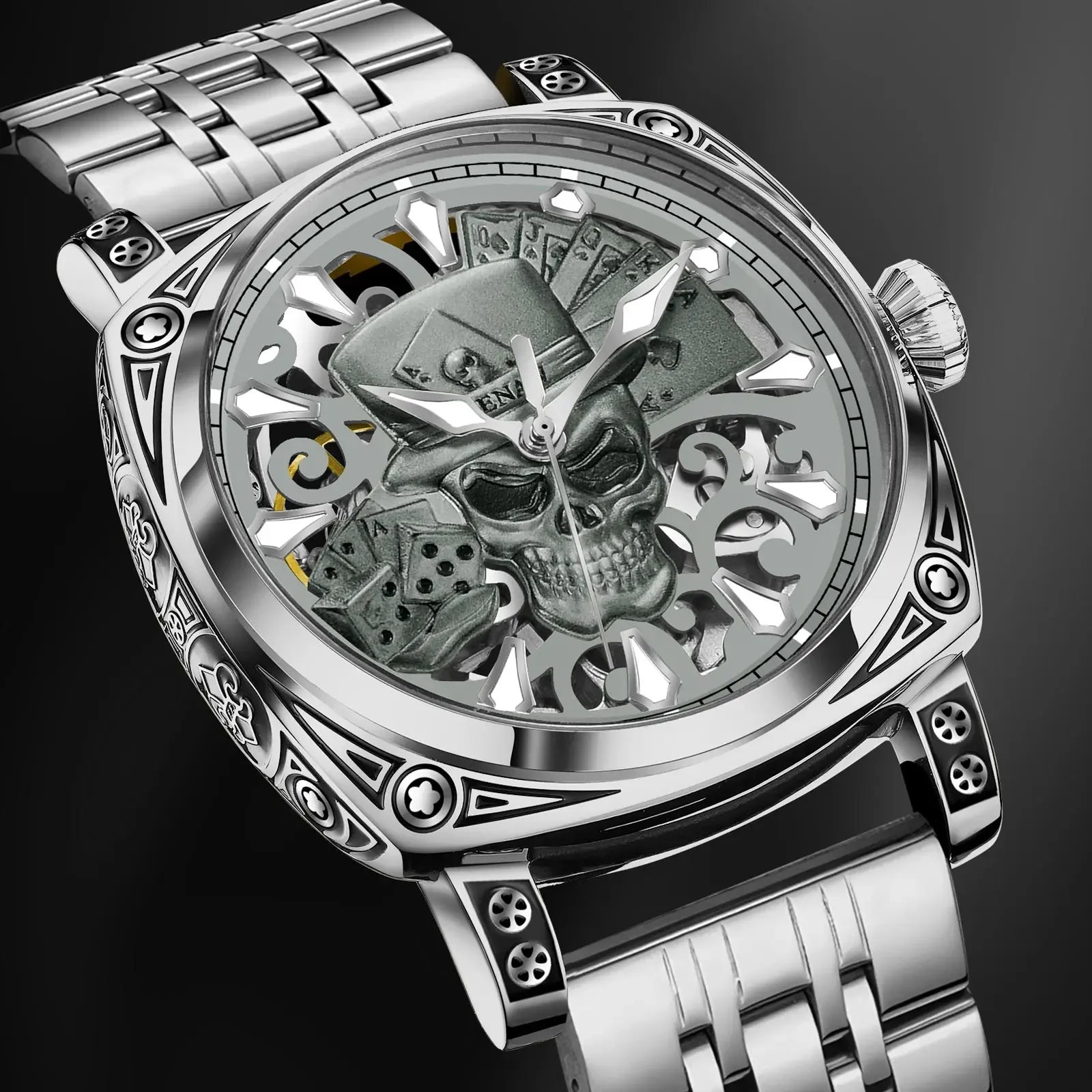 Skull Series Top Brand Luxury Gold Watch - Empire P.E