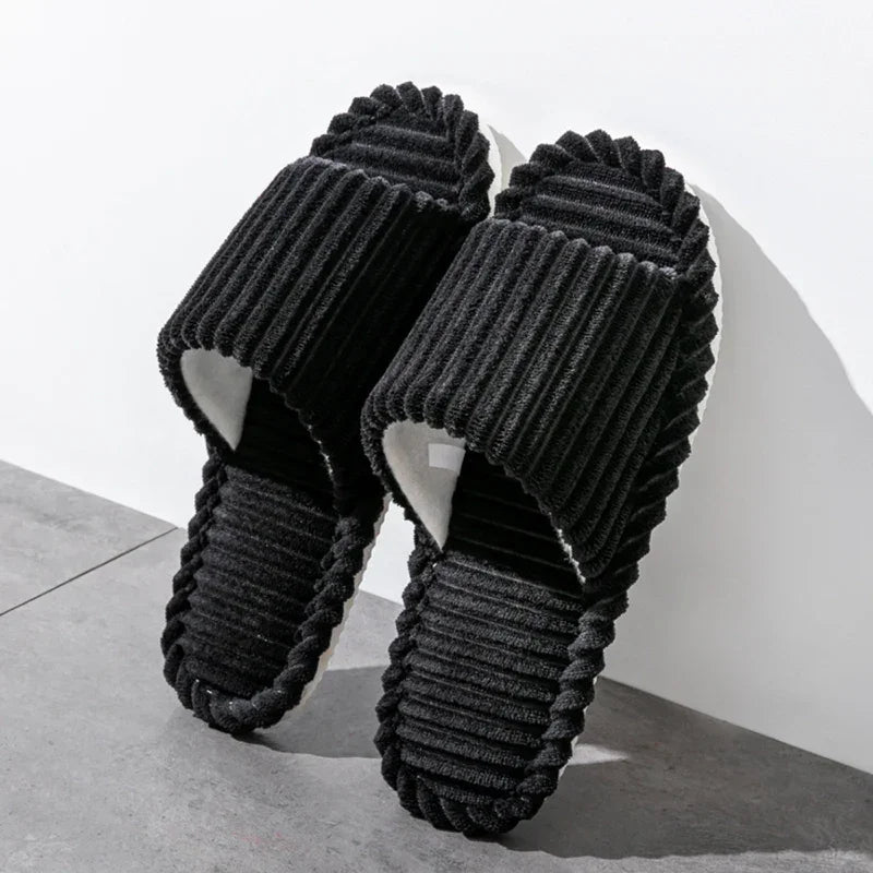 Men's open Toed Slippers Autumn and Winter Indoor Anti slip - Empire P.E