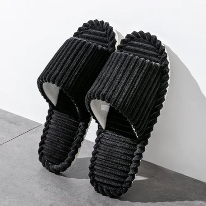 Men's open Toed Slippers Autumn and Winter Indoor Anti slip - Empire P.E